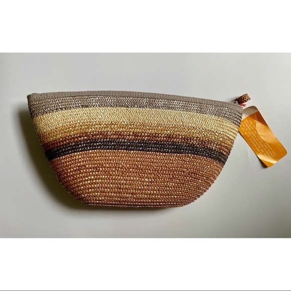 Vintage Liz Claiborne Straw/Jute Multi-use Pouch - Picture 4 of 5